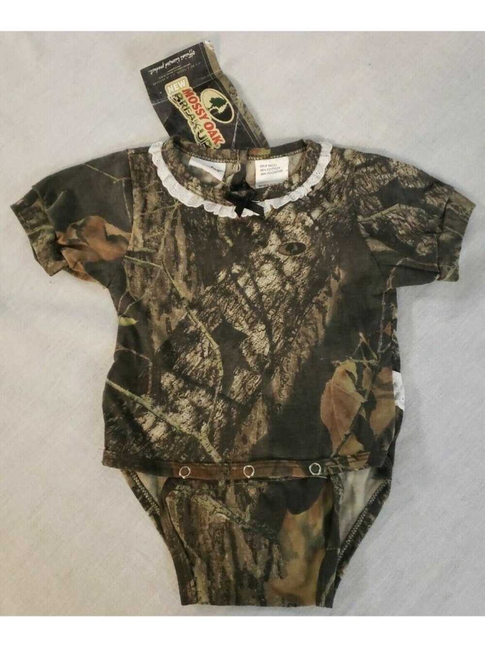 REALTREE One Piece Lil' Hunter Camo Infant Girls Bodysuit L / 12-18 mo Mossy Oak